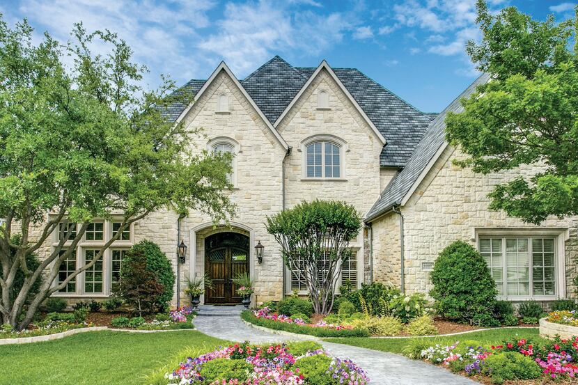 The estate at 6440 Memorial Drive in Frisco’s Chapel Creek backs to a greenbelt and creek.