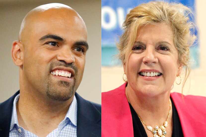 Colin Allred and Lillian Salerno are facing off in a Democratic primary runoff for the...
