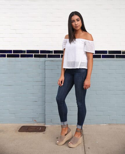 Fashion blogger Jeanine Amapola lives in Dallas.