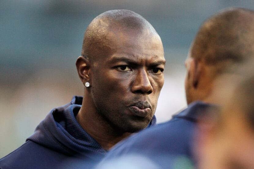 FILE - In this Aug. 11, 2012, file photo, Seattle Seahawks wide receiver Terrell Owens...
