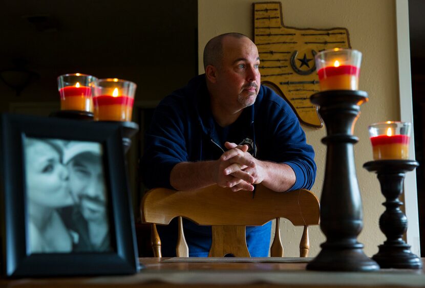 Richard Ford stands by his dining room table in his home in Cypress on Nov. 10, 2017. In...