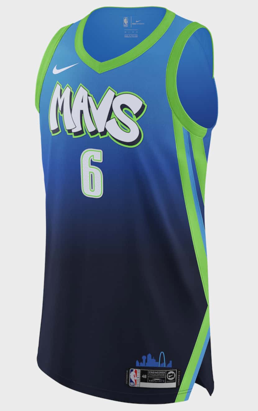 The Dallas Mavericks' 2019-20 City Edition jersey. (Courtesy/Dallas Mavericks)