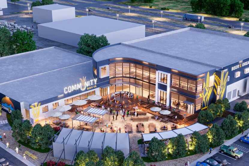 Rendering of new Community Beer Co. location