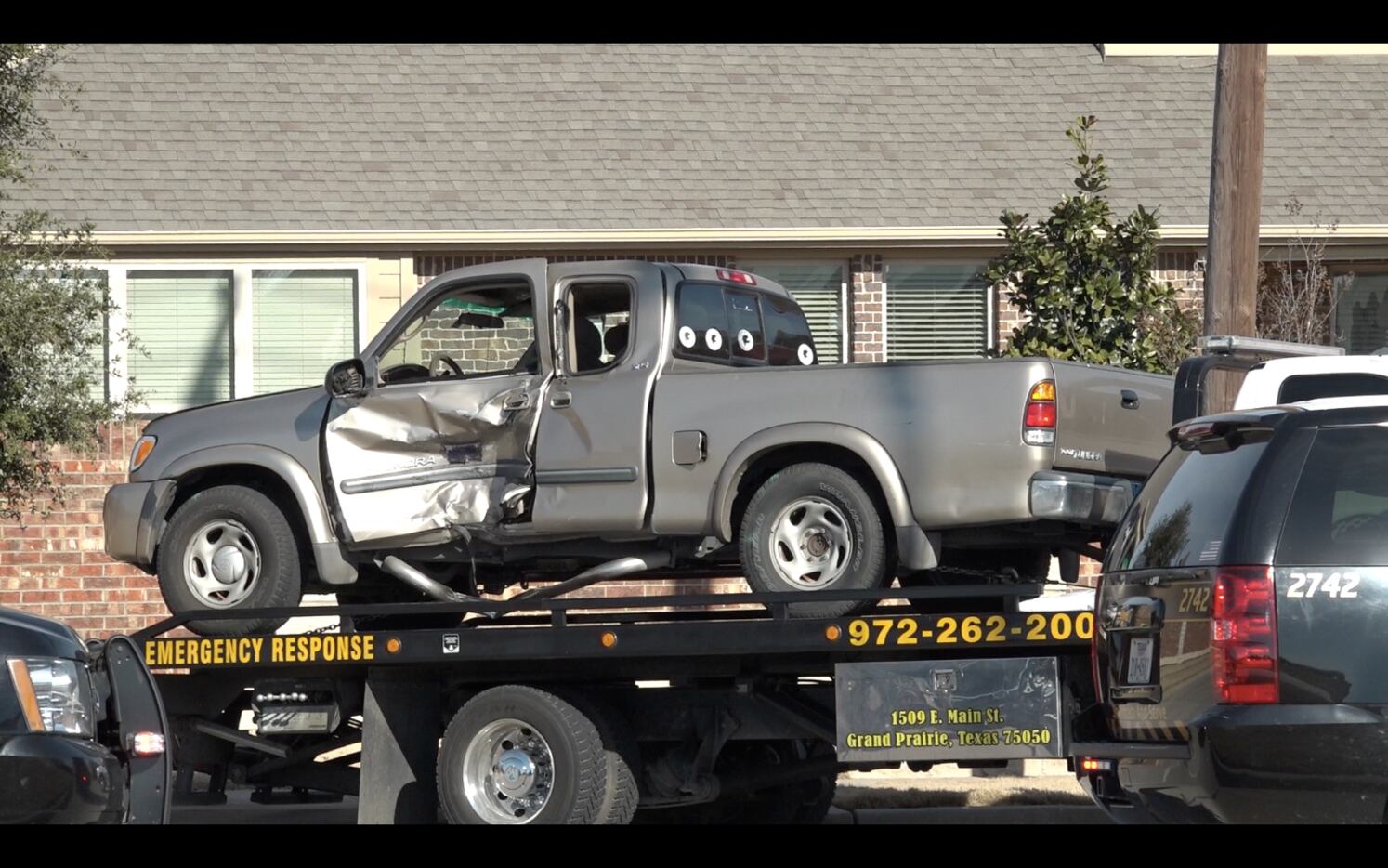 A motorcyclist crashed into a pickup Sunday afternoon near the intersection of West Camp...