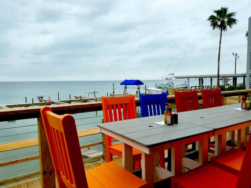 Grab this bayside table at Painted Marlin Grill during your South Padre Island Spring Break...