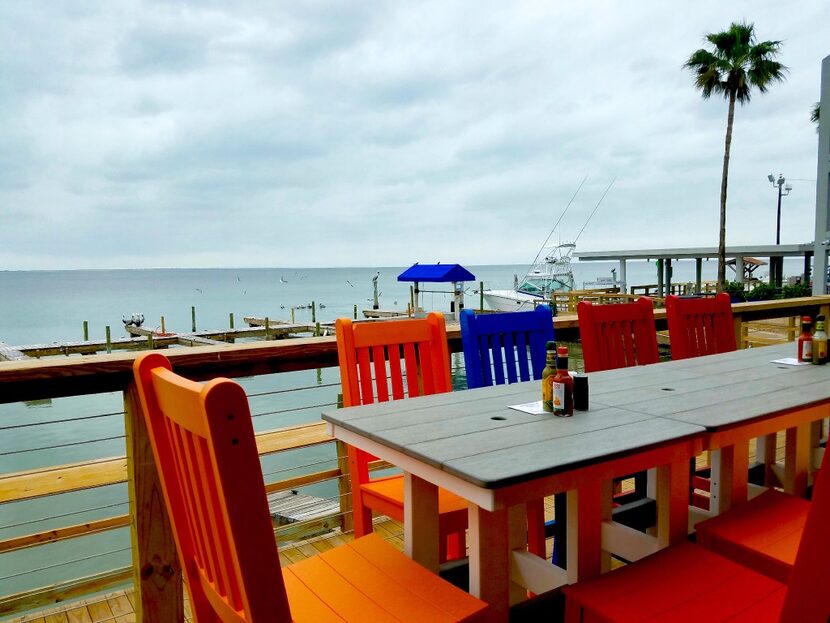 Grab this bayside table at Painted Marlin Grill during your South Padre Island Spring Break...