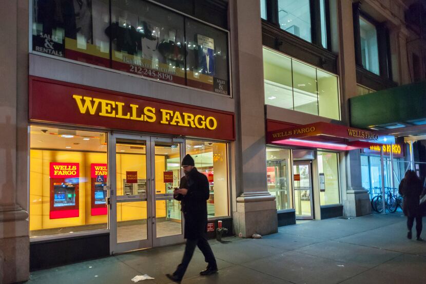 A Wells Fargo branch in New York.