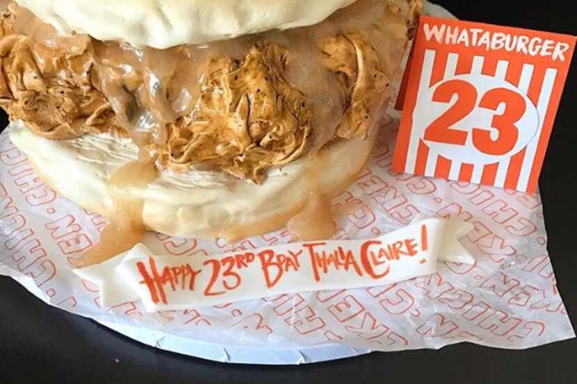Looks like chicken and tastes like cake. A Honey butter chicken biscuit cake by Samantha Cade. 
