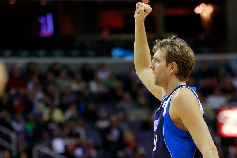 January 1, 2013; Washington, DC, USA;  Dallas Mavericks power forward Dirk Nowitzki (41)...