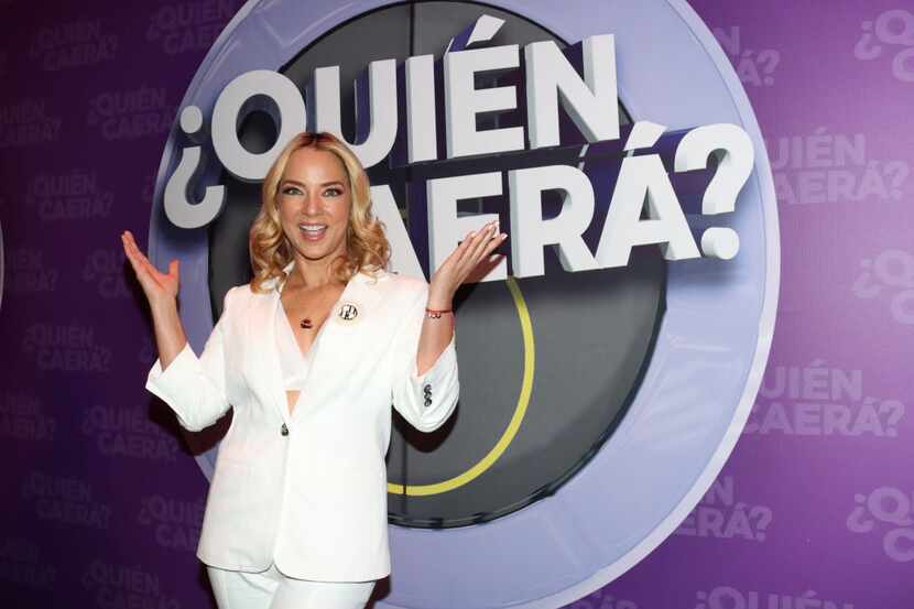 Adamari López durante la presentación de la programación de Televisa, el 9 de febrero de...