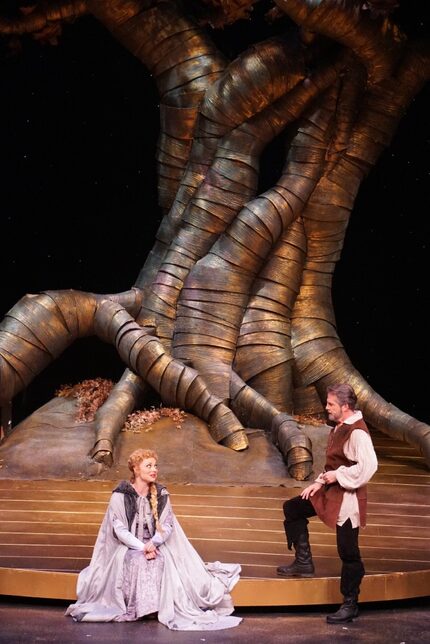 The cast of Camelot performs at the Irving Arts Center in Irving, Texas on September 9, 2016.