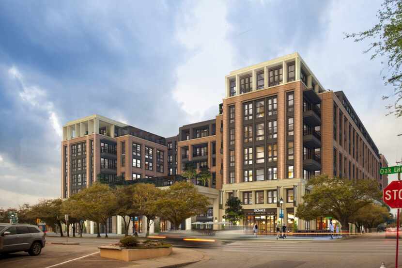 The retail and residential building is planned on Oak Lawn Avenue.