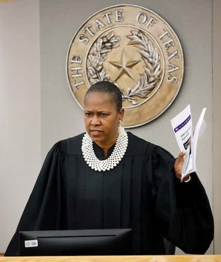 Judge Tammy Kemp was visibly upset after she learned Dallas County District Attorney John...