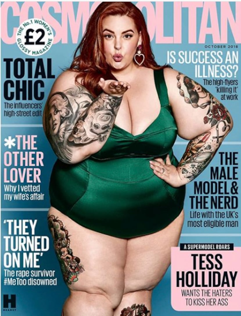 Tess Holliday is on a 'Cosmo' cover — and her body-shaming critics are not