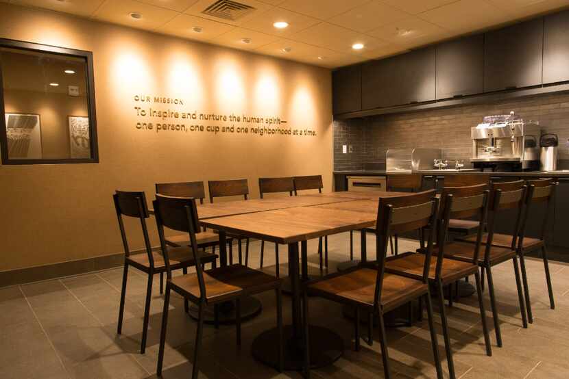 Starbucks opened this store with a training center attached in the Jamaica neighborhood of...
