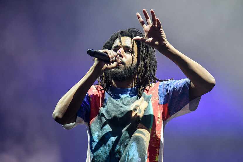 J. Cole headlines the main stage on Day 1 of Wireless Festival 2018 at Finsbury Park on July...