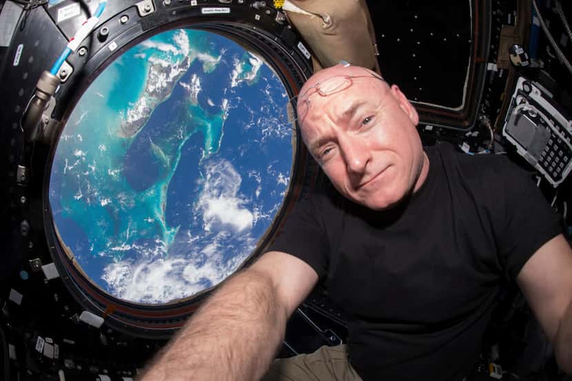 On July 12, 2015, Scott Kelly took a selfie inside the Cupola, a special module of the...