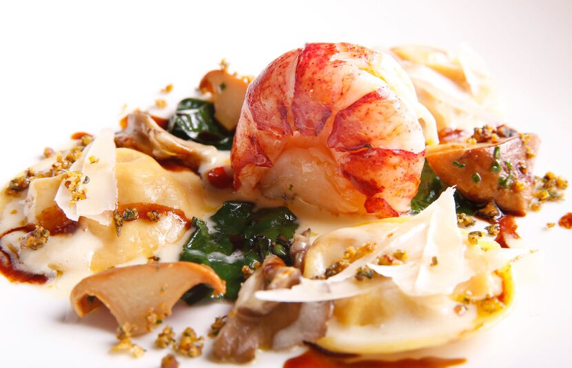 Maine Lobster with sweet potato ravioli