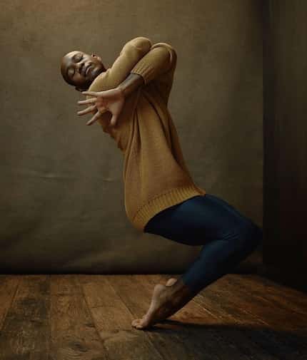 Dancer Xavier Mack posing in a dance studio.