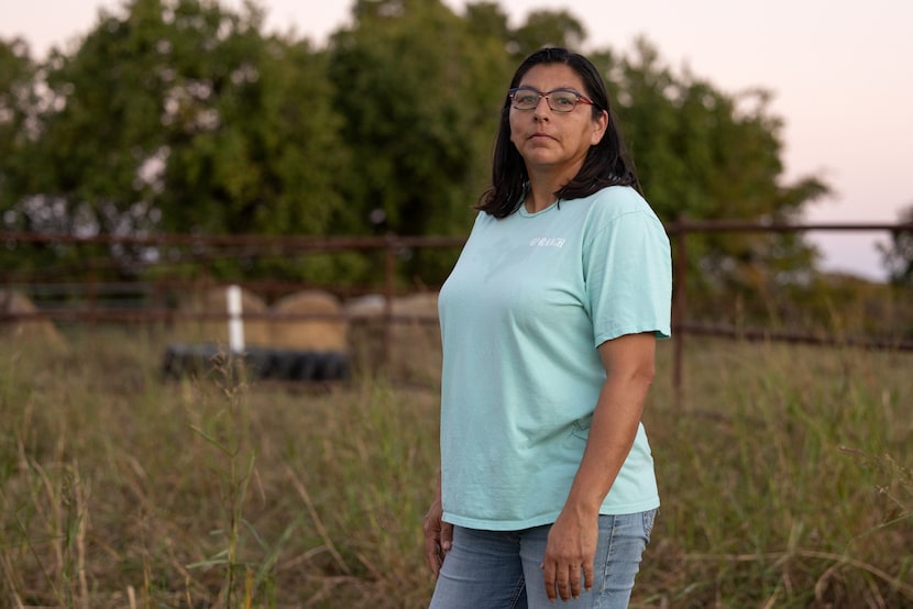 Theda Pogue on her ranch in Sulphur Springs, Texas on Oct. 23, 2024. 