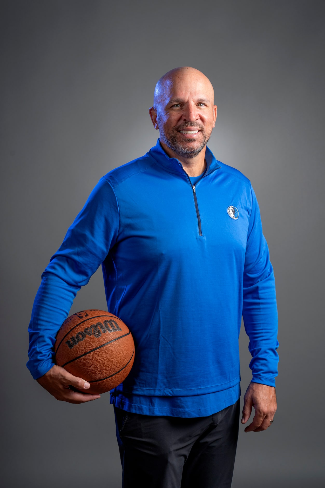 Dallas Mavericks head coach Jason Kidd poses for a portrait during the Dallas Mavericks...