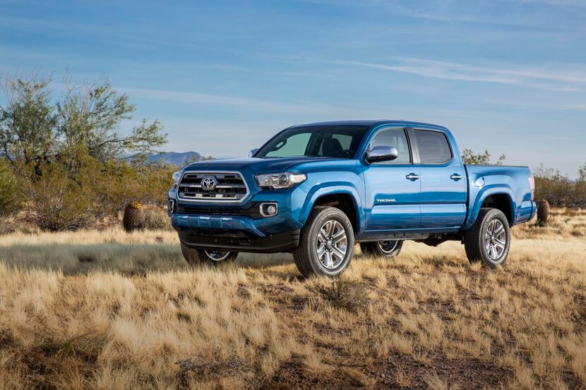 
The 2016 Toyota Tacoma will sport a crisp new front with a hex grille and taller hood, as...