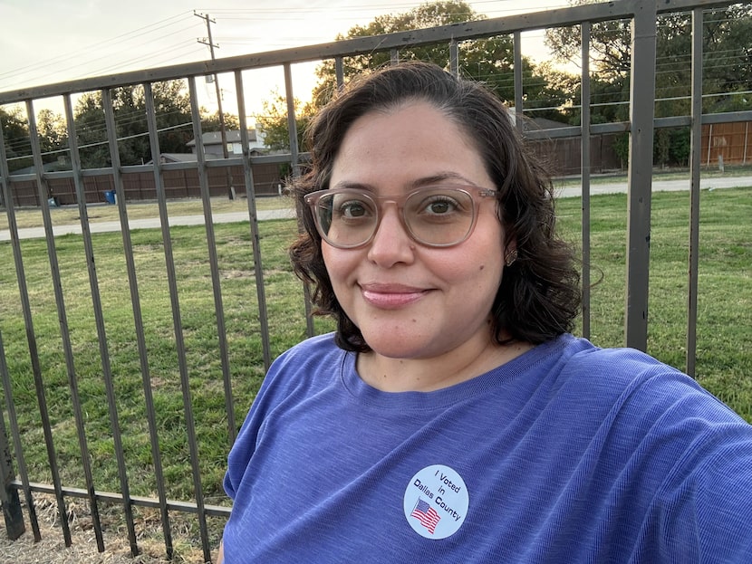 Selfie of Erika Ramirez grew up in Jalisco, Mexico, became a U.S. citizen in 2023, and just...