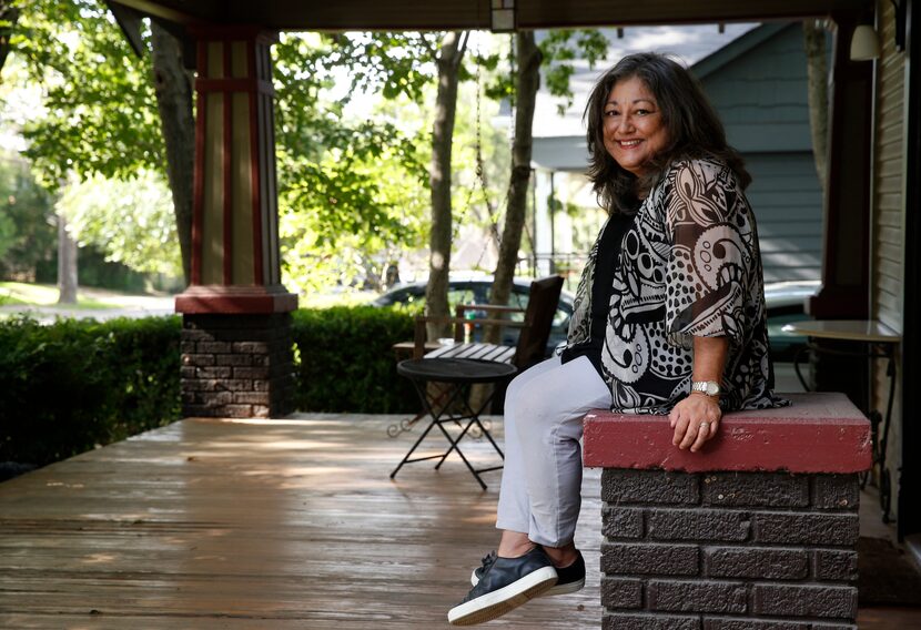 Rajani Sudan poses for a portrait at her home in Dallas on Thursday, July 16, 2020....