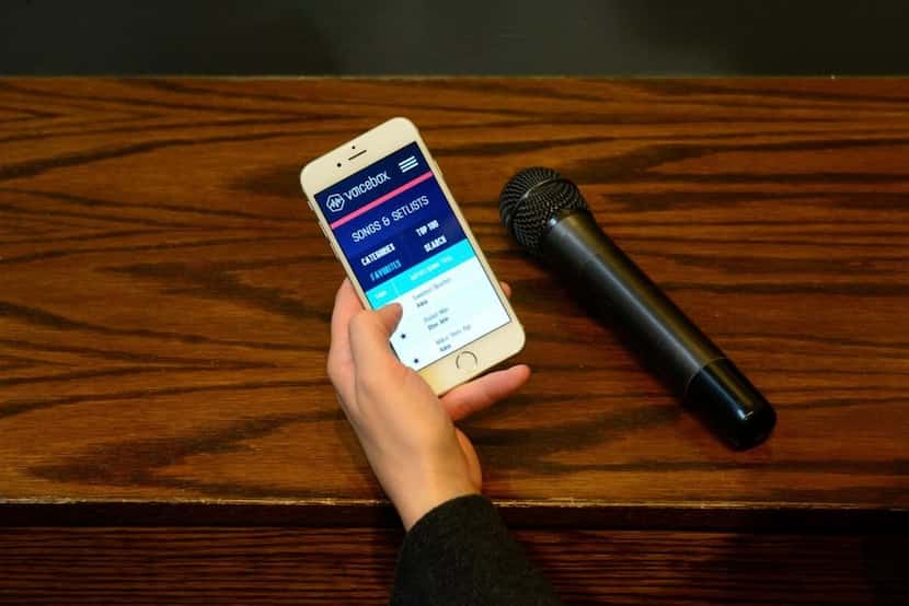 Voicebox's karaoke technology allows guests to make musical selections from their smartphones.