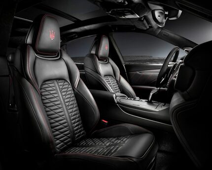 The Maserati Levante Trofeo (V8) interior.