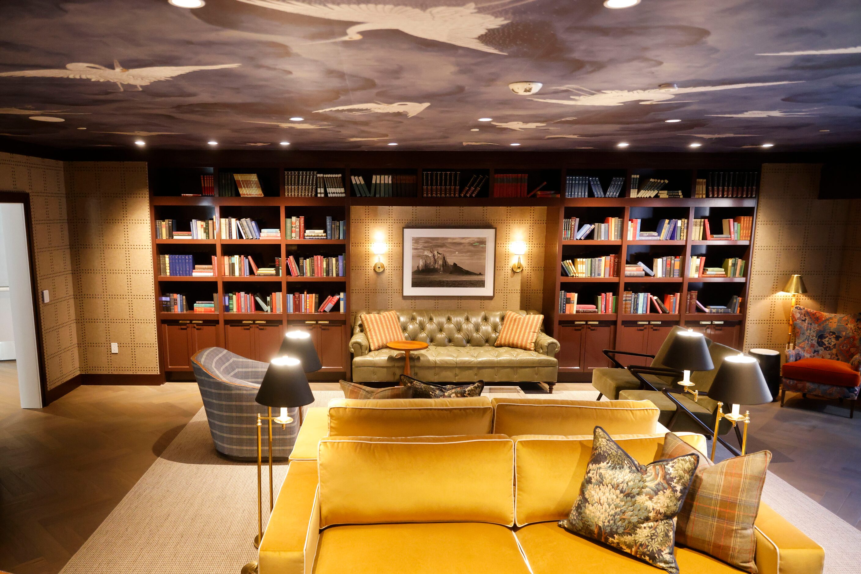 The library in the former Energy Plaza tower in downtown Dallas. 