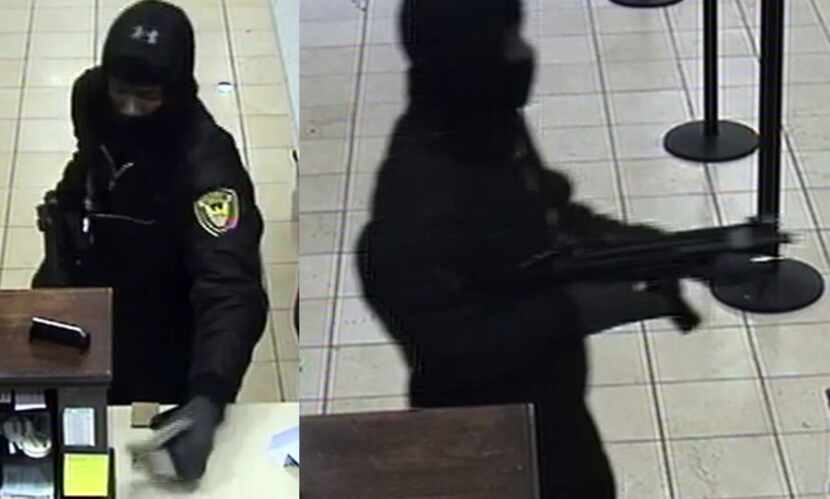 Police say the robber pointed a gun at employees and demanded cash.