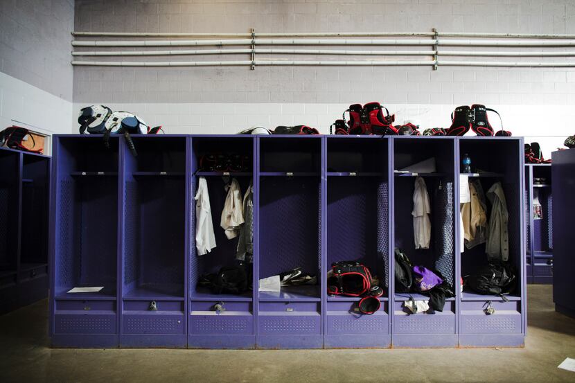 File photo of a high school locker room.