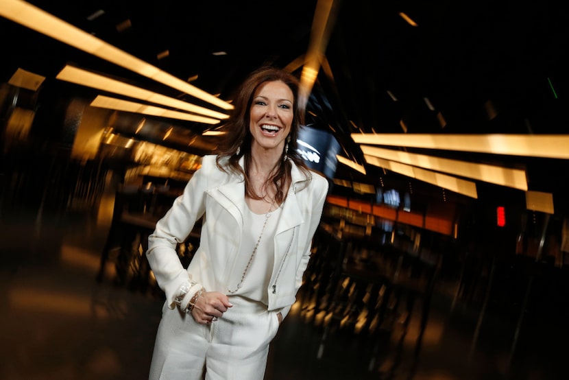 Charlotte Jones Anderson at the Stadium Club in  AT&T Stadium in Arlington.