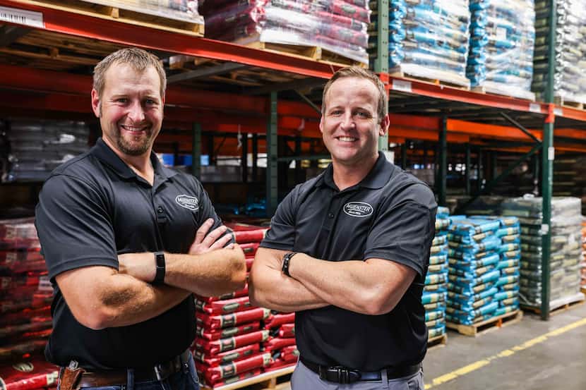 Chad (left) and Mitch Felderhoff were the fourth-generation owners of Muenster Milling Co.