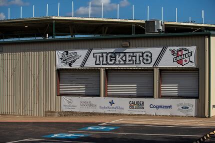 Ticket booths remain shuttered during game action between Unity and Independence in the...