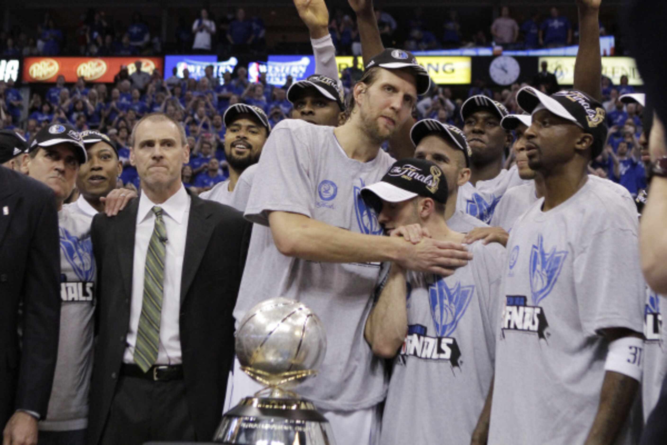 May 25: Mavs clinch the Western Conference title with a 100-96 victory by finishing the game...