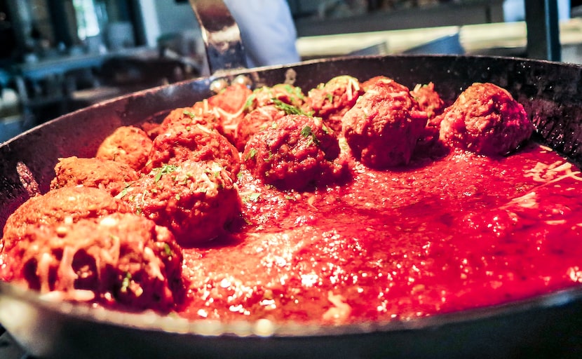 Meatballs at Buddy V's Ristorante