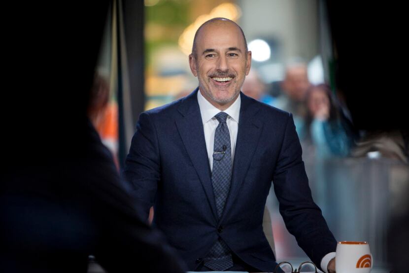 Matt Lauer during a broadcast of Today in New York earlier this month.