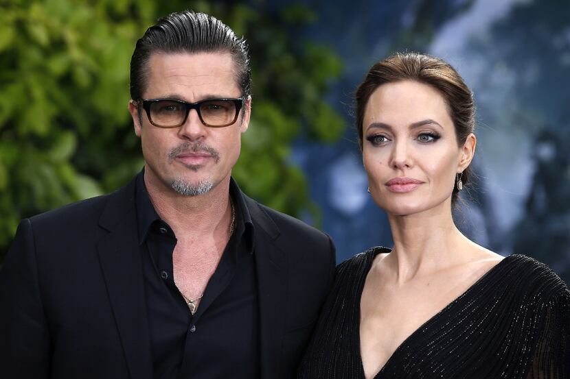 Angelina Jolie filed for divorce from Brad Pitt. Here, they attend a premiere for...