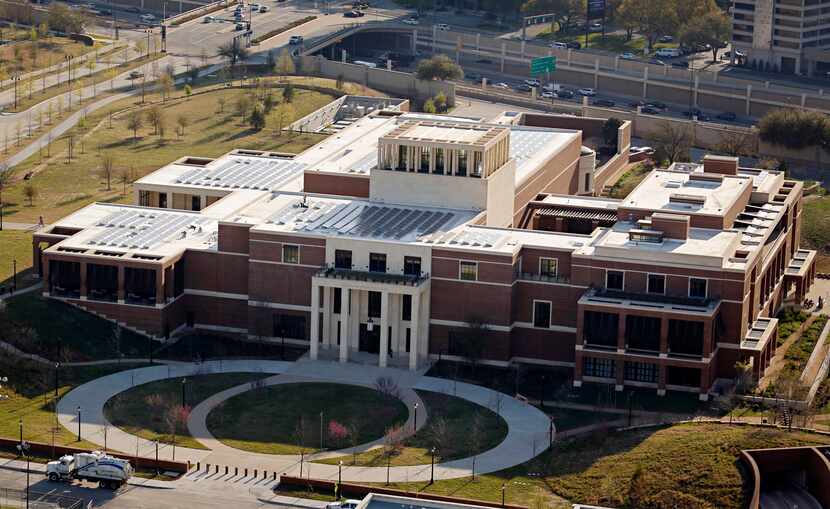 This aerial photograph shot Monday, March 25, 2013 of the George W. Bush Presidential...