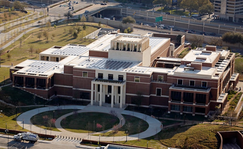 This aerial photograph shot Monday, March 25, 2013 of the George W. Bush Presidential...