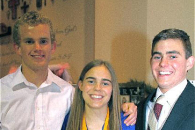 From left: Nolan, Jackie and Scott Bixler were valedictorians at Covenant Christian Academy...