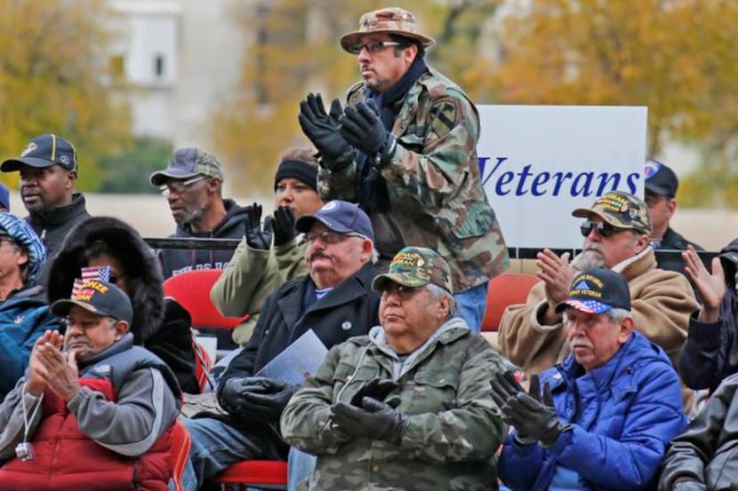 
Veterans applauded during the event’s keynote speech, which was delivered by Lt. Gov. David...