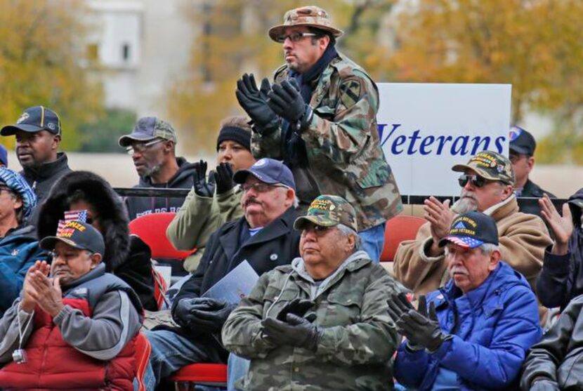 
Veterans applauded during the event’s keynote speech, which was delivered by Lt. Gov. David...