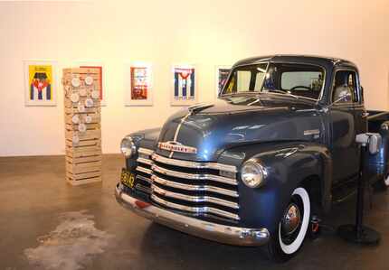 The Erin Cluley Gallerys show "El Mercado" featured a vintage pickup truck and Cuban...