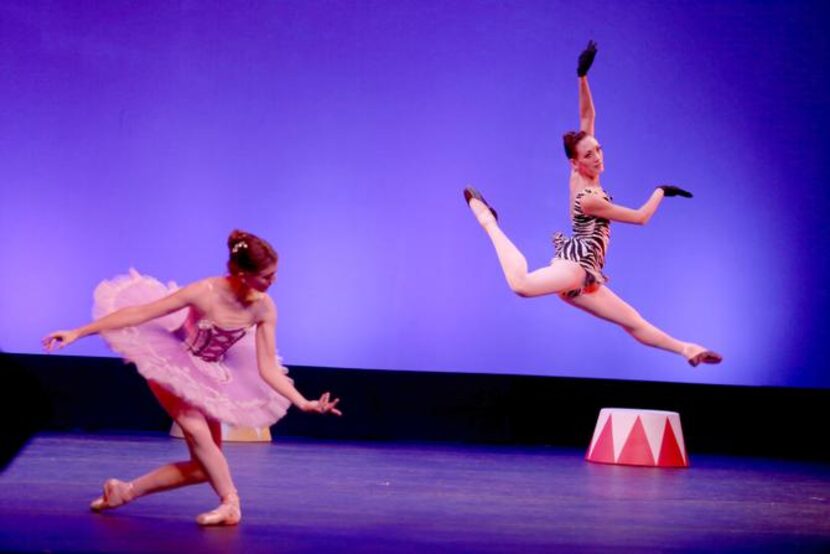 
Artistic director Katie Puder’s movement language was heavy on hopping, little kicks and...