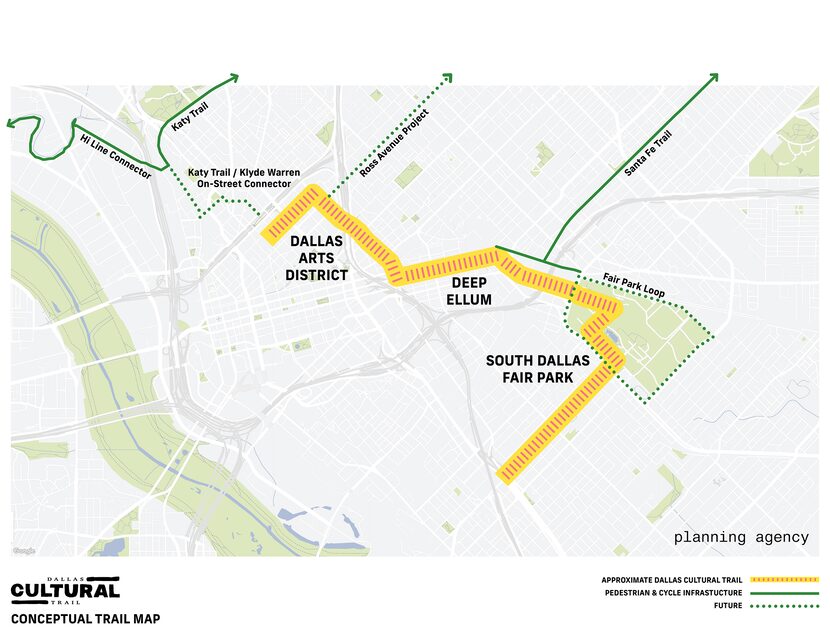 This site plan indicates the approximate route of the trail connecting the three cultural...