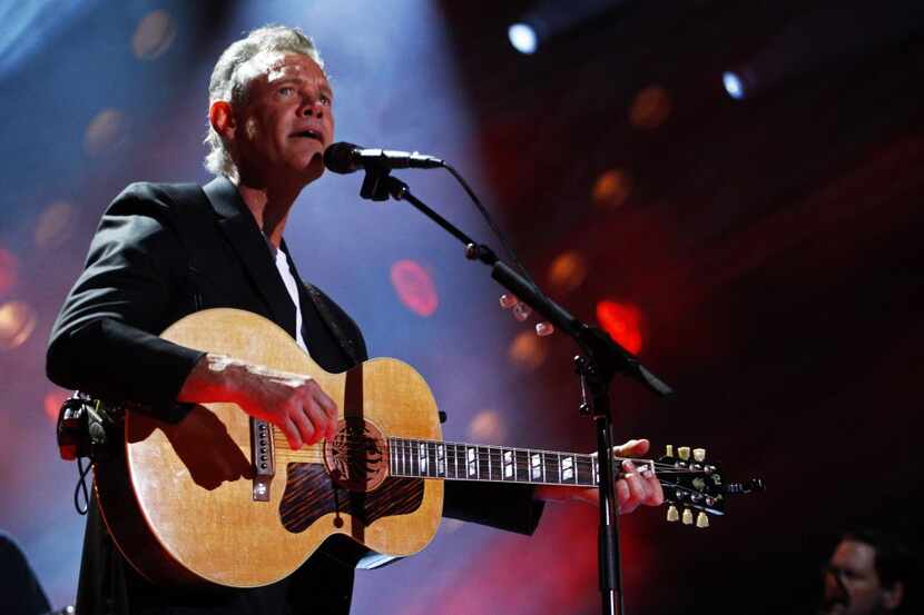 Randy Travis performs in 2013, before suffering a stroke that left him for many months...