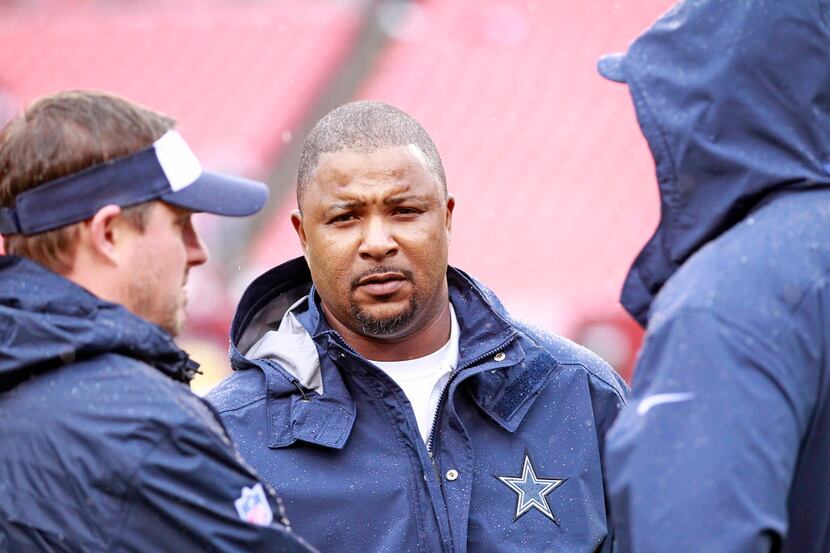 Dallas Cowboys player personnel director Will McClay before an NFL football game against the...